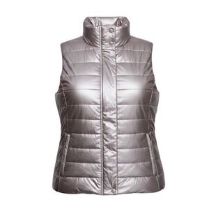 Tommy Bahama Womens Small Balboa Mist Metallic Puffer Vest NWT